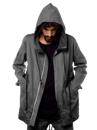 men hoodie in grey